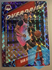 2020-21 Mosaic Basketball BAM ADEBAYO Overdrive Silver Mosaic Prizm NBA Heat #19